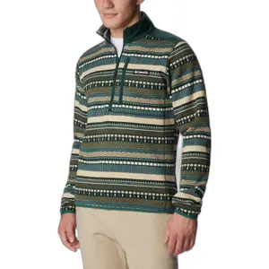 Trykt fleece med 1/2 lynlås Columbia Weather™ II image-1