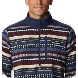 Trykt fleece med 1/2 lynlås Columbia Weather™ II image-3