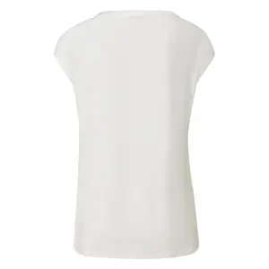 Women's Short Sleeve Stretch Viscose Tunic Blouse COMMA image-1