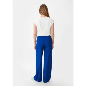 Women's Short Sleeve Stretch Viscose Tunic Blouse COMMA image-4