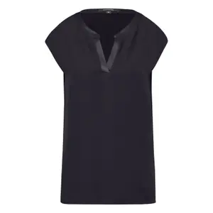 Women's Short Sleeve Stretch Viscose Tunic Blouse COMMA image-0