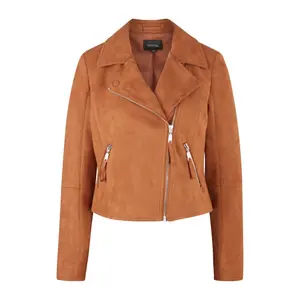 Women's Suede-Look Leather Jacket COMMA image-0