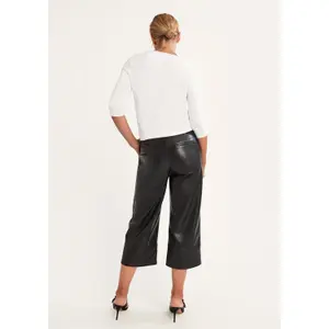 Satin Crepe Blouse with Tunisian Collar and 3/4 Sleeves Women COMMA image-3