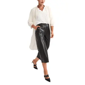 Satin Crepe Blouse with Tunisian Collar and 3/4 Sleeves Women COMMA image-5