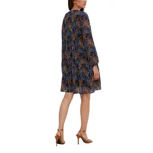 Long Sleeve Bohemian Chiffon Dress Women COMMA image-4