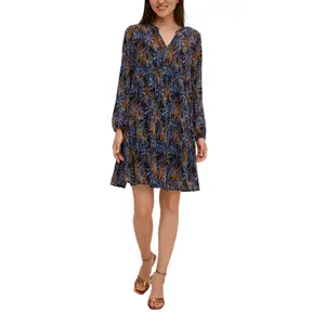 Long Sleeve Bohemian Chiffon Dress Women COMMA image-5