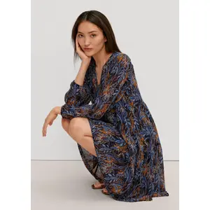 Long Sleeve Bohemian Chiffon Dress Women COMMA image-6
