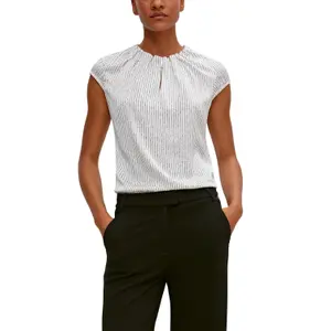 Women’s Satin Blouse with Ruffle COMMA image-2