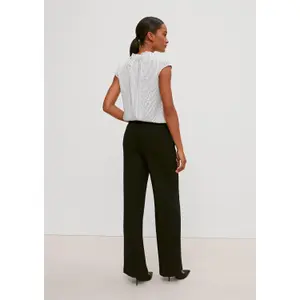 Women’s Satin Blouse with Ruffle COMMA image-4