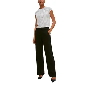 Women’s Satin Blouse with Ruffle COMMA image-6