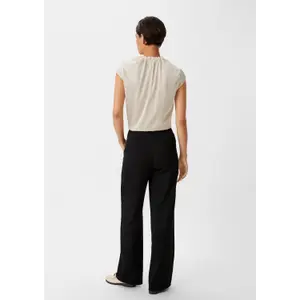 Women’s Satin Blouse with Ruffle COMMA image-3