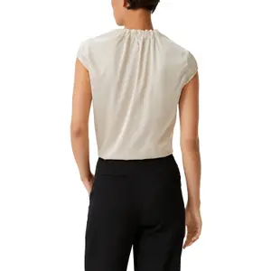 Women’s Satin Blouse with Ruffle COMMA image-4