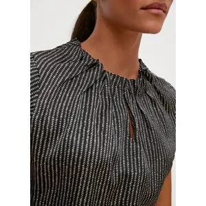 Women’s Satin Blouse with Ruffle COMMA image-3
