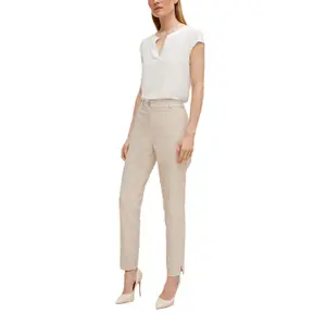 7/8 Slim Fit Trousers for Women COMMA image-6
