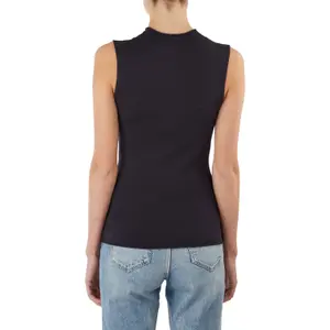 Women's Fine Knit High Neck Tank Top COMMA image-1