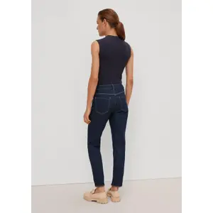 Women's Fine Knit High Neck Tank Top COMMA image-4
