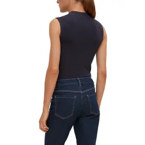 Women's Fine Knit High Neck Tank Top COMMA image-5