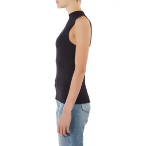 Women's Fine Knit High Neck Tank Top COMMA image-6