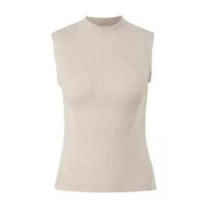 Women's Fine Knit High Neck Tank Top COMMA image-0