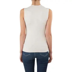 Women's Fine Knit High Neck Tank Top COMMA image-1