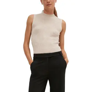 Women's Fine Knit High Neck Tank Top COMMA image-2