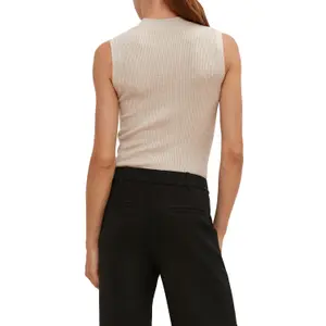 Women's Fine Knit High Neck Tank Top COMMA image-5