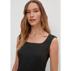 Long Viscose Dress for Women COMMA Stretch image-2