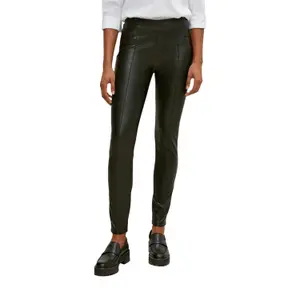 Women's Faux Leather Trousers COMMA image-2