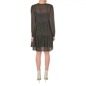 Short Printed Viscose Crepe Dress for Women COMMA image-1