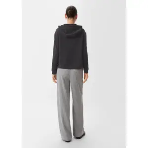 Women's Modal Hoodie with Split Hem COMMA image-3