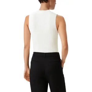 Sleeveless round neck top for women COMMA image-5