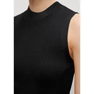 Sleeveless round neck top for women COMMA image-3