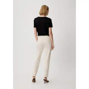 Slim Fit Trousers for Women COMMA image-2