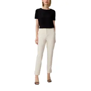 Slim Fit Trousers for Women COMMA image-5