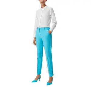 Slim Fit Trousers for Women COMMA image-5