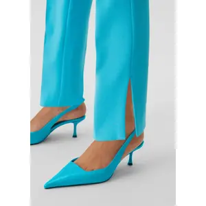 Slim Fit Trousers for Women COMMA image-6