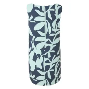 Women’s Straight Boat Neck Short Crepe Dress with Slit Pockets COMMA image-1