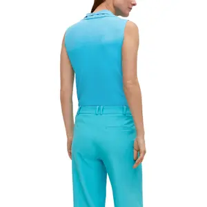 Sleeveless Cowl Neck Fluid Jersey Top for Women COMMA image-5