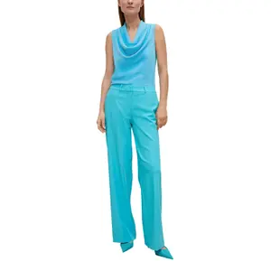 Sleeveless Cowl Neck Fluid Jersey Top for Women COMMA image-6