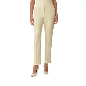 Slim Viscose Suit Trousers for Women COMMA image-2