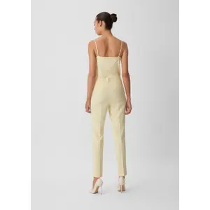 Slim Viscose Suit Trousers for Women COMMA image-4