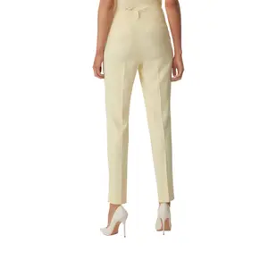 Slim Viscose Suit Trousers for Women COMMA image-5