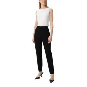 Women's Piqué Textured Suit Trousers COMMA image-6