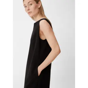 Short Stretch Piqué Dress with Invisible Zip Women COMMA image-3