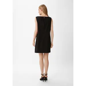 Short Stretch Piqué Dress with Invisible Zip Women COMMA image-4
