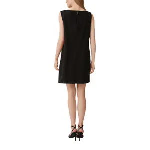 Short Stretch Piqué Dress with Invisible Zip Women COMMA image-5