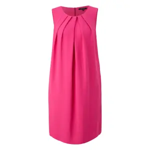Ärmelloses Kurzkleid aus schwingendem Crêpe mit rundem Ausschnitt für Damen COMMA image-0