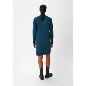 Women's Long Sleeve Fine Knit Viscose High Neck Dress COMMA image-4
