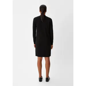Ribbed High Neck Fine Knit Long Sleeve Dress Women COMMA image-4