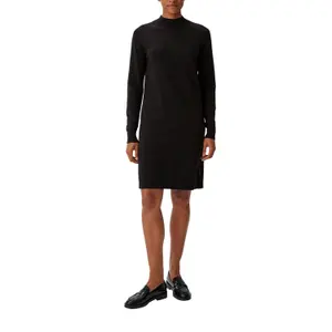 Ribbed High Neck Fine Knit Long Sleeve Dress Women COMMA image-6